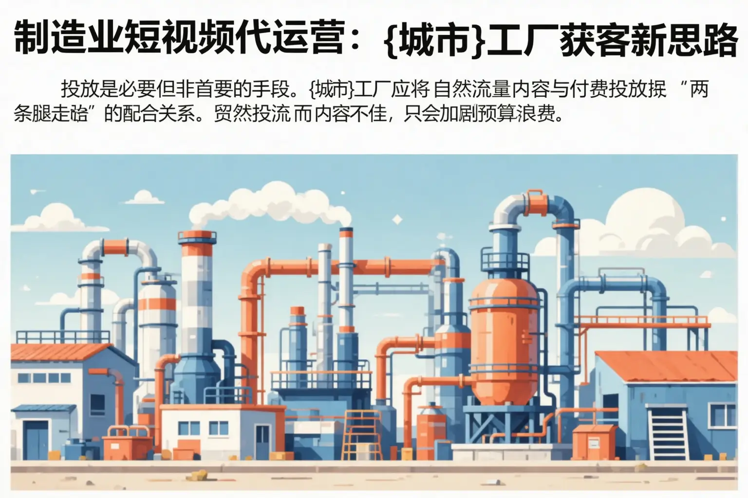 制造业短视频代运营：讷河工厂获客新思路